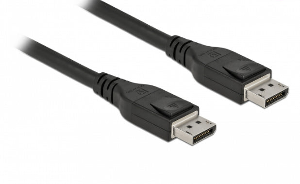DeLOCK Aktives DisplayPort-Kabel 8K 60Hz – 8K Auflösung, Schwarz