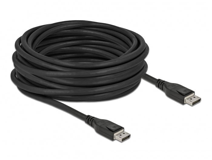DeLOCK Aktives DisplayPort-Kabel 8K 60Hz – 8K Auflösung, Schwarz