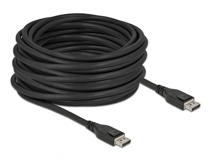 DeLOCK DisplayPort-zu-DisplayPort-Kabel – 15 m, DisplayPort 1.4, 8K, Schwarz