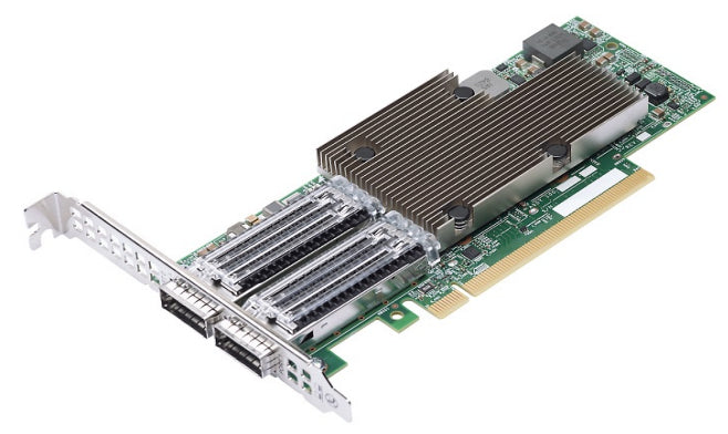 Broadcom Synology P2100G 100GbE-Karte – PCIe 4.0, 2× QSFP56