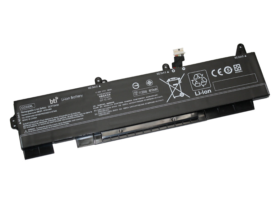 BTI Notebook-Akku – für HP, Compaq – 68 Wh, 11,55 V (3 Zellen) – Schwarz