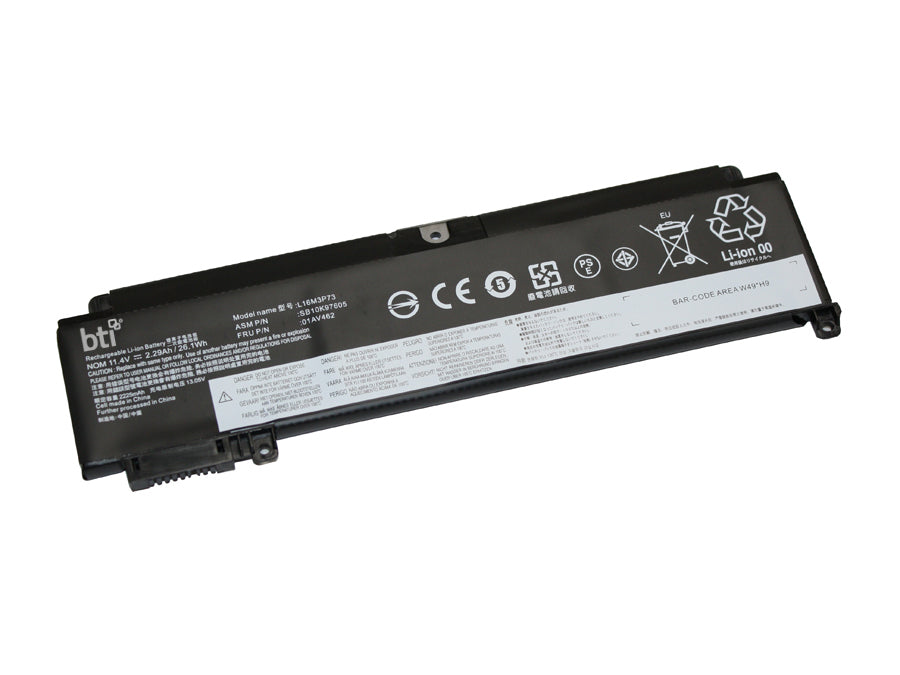 BTI Notebook-Akku – für Lenovo – 26,1 Wh, 11,4 V (3 Zellen) – Schwarz