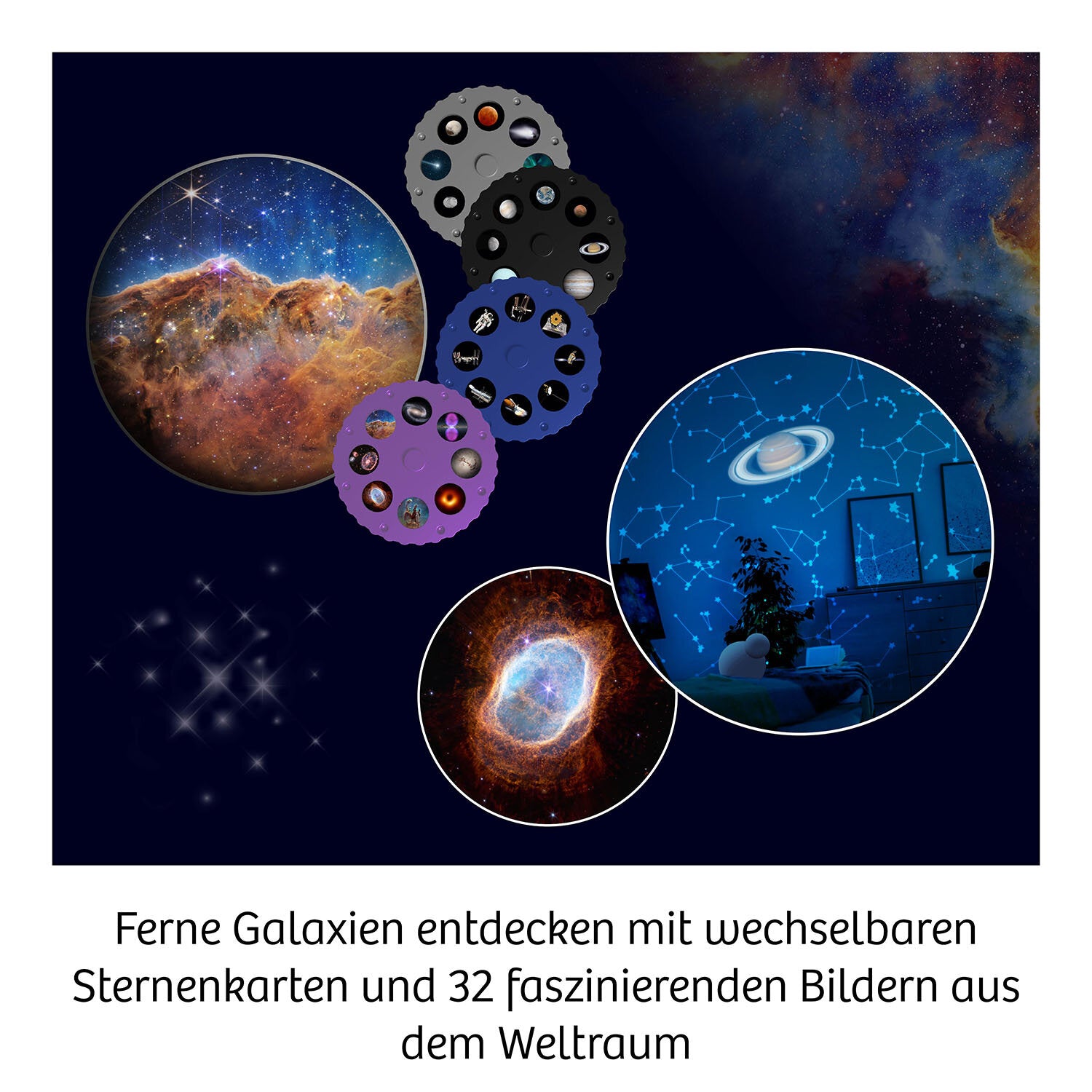 Kosmos Planetarium – Zimmer-Planetarium, 2 Projektoren, 4 Bildscheiben, ab 8 Jahren