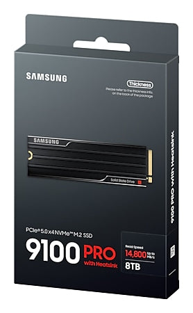 Samsung 9100 Pro 8 TB – M.2 NVMe PCIe 5.0, 14,8 GB/s, für M.2 2280