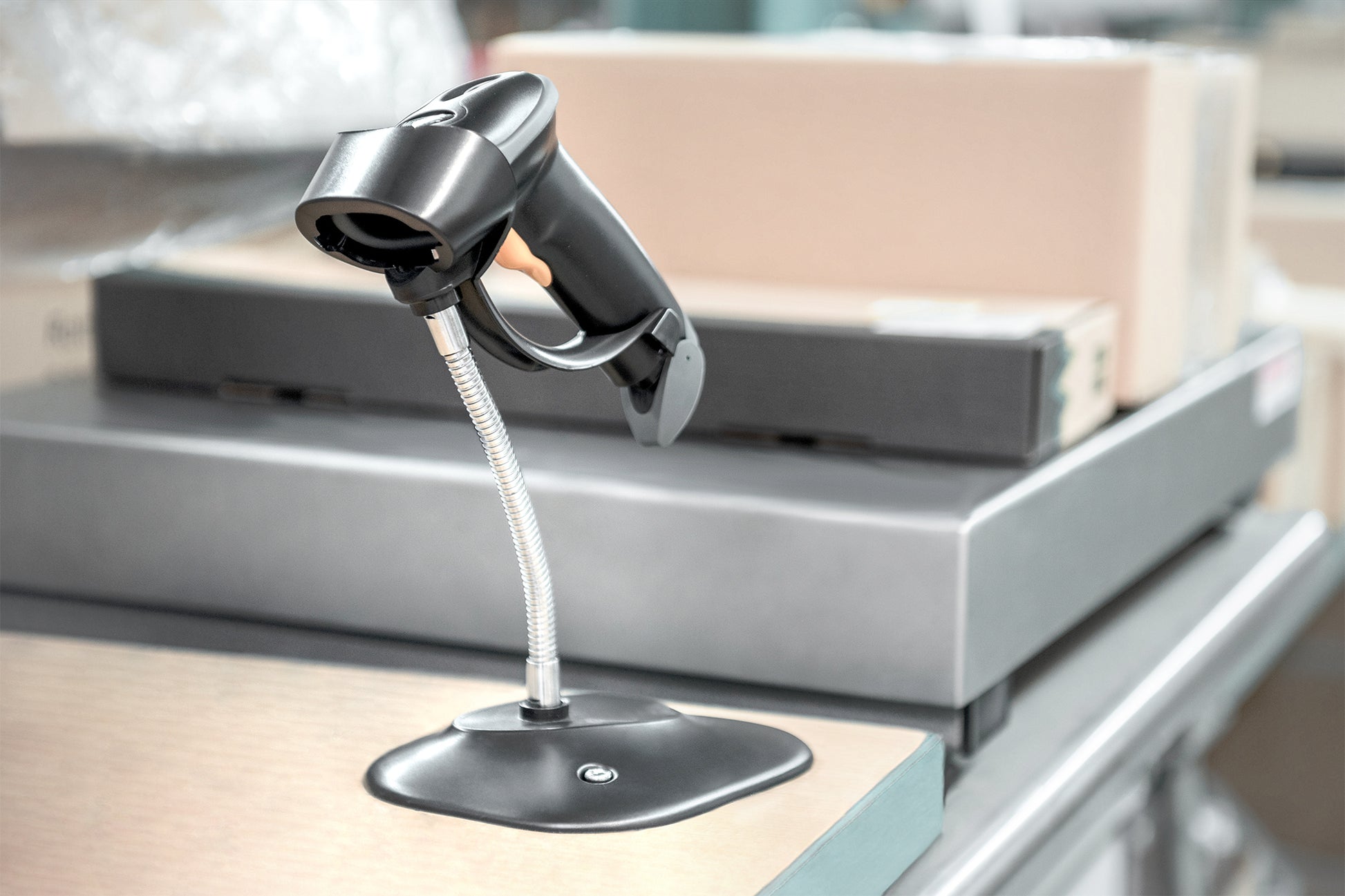 Digitus 1D/2D, Bluetooth, kabelgebunden, USB/RJ-45, IP54, mit Ständer, für Windows, Android, iOS