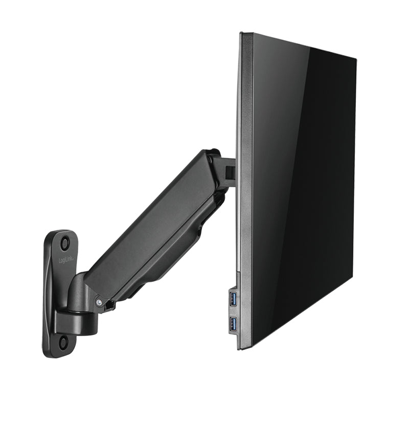 LogiLink BP0144 – Monitor-Wandhalterung – 17–32" – VESA 75×75/100×100 mm – bis 9 kg/Monitor – Gasfeder