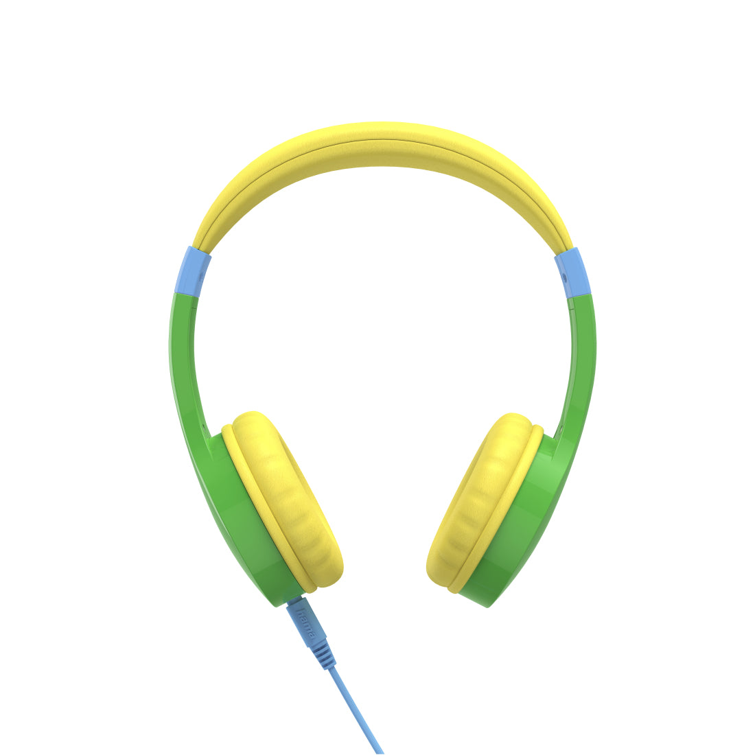 Hama Kids Guard – On-Ear Headset – 3,5 mm – Lautstärkebegrenzung 85 dB, abnehmbares Kabel – Gelb/Grün