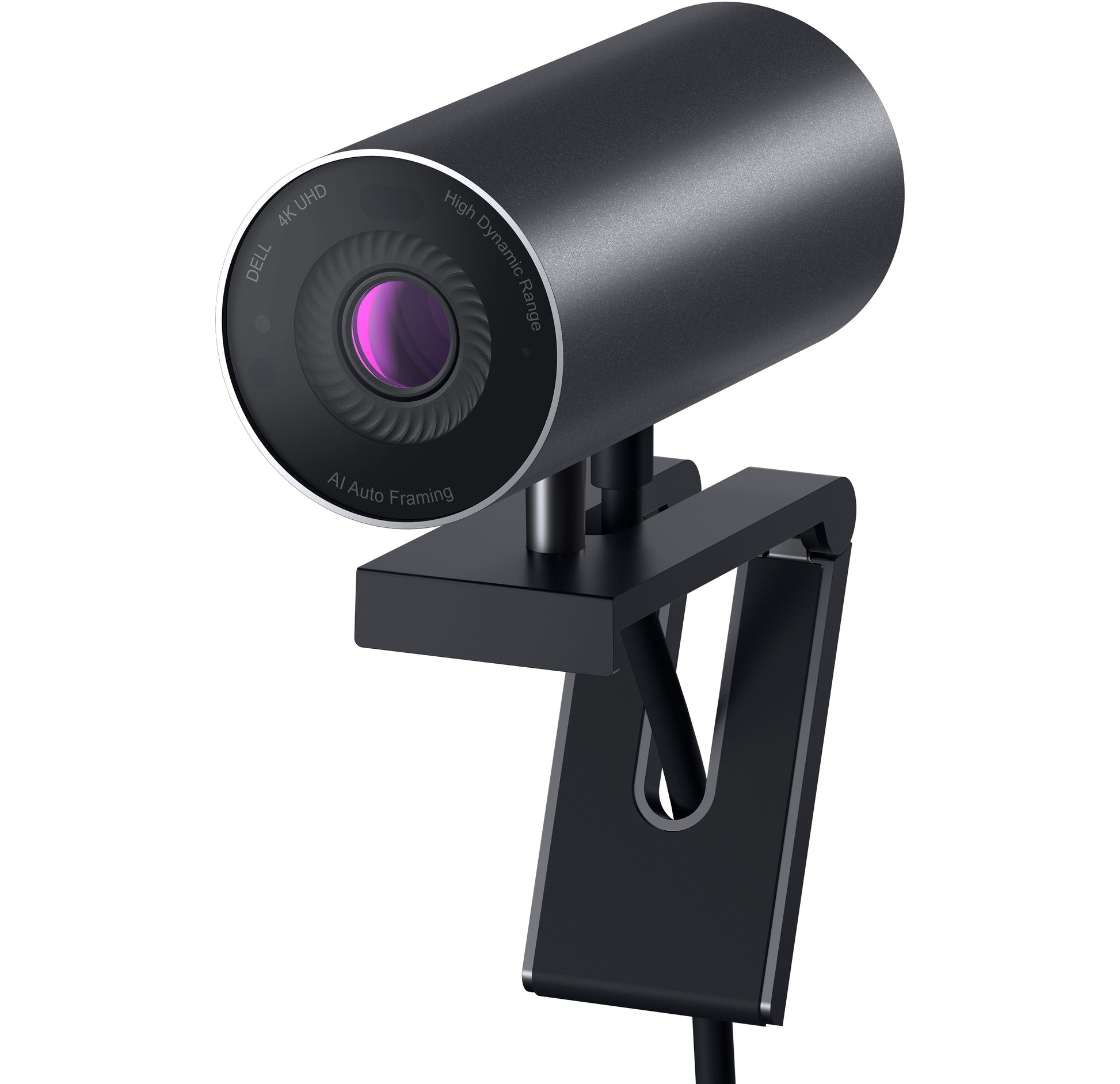 DELL UltraSharp Webcam WB7022 – Webcam – 4K, bis 60 fps, USB, Autofokus, 5× digitaler Zoom, ohne Mikrofon