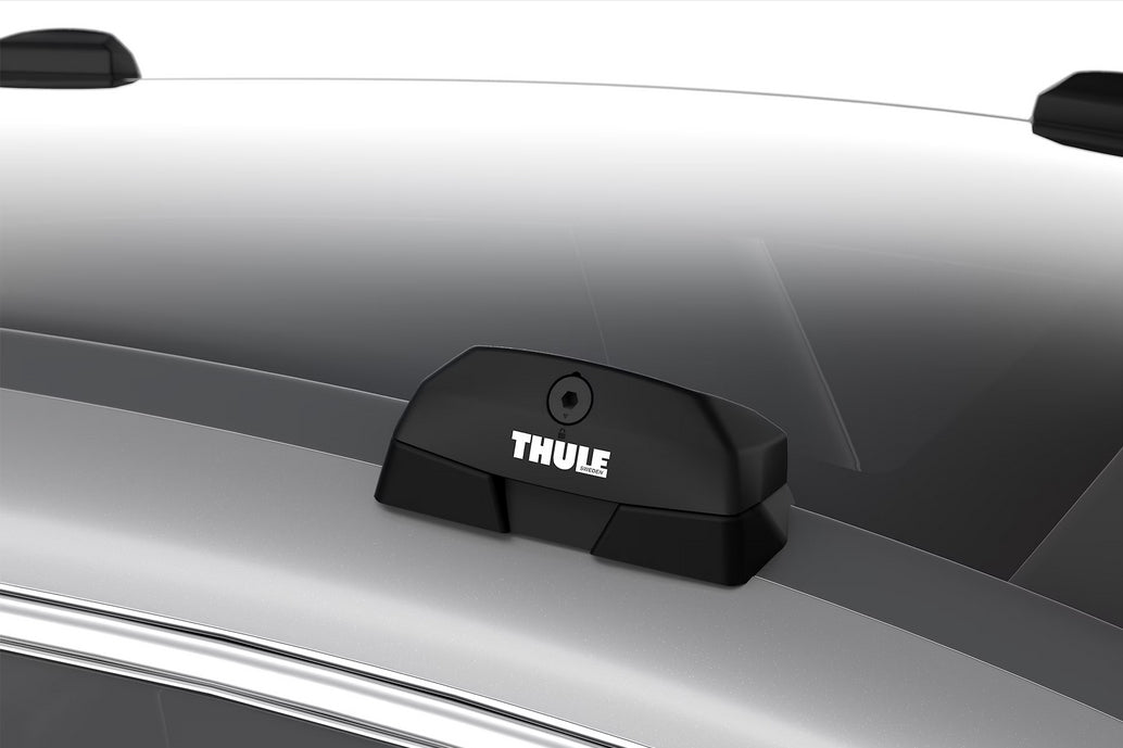 Thule Trägerfuss Edge Clamp – abschliessbar, für Thule One Key System – 75 kg – schwarz – 4 Stk.