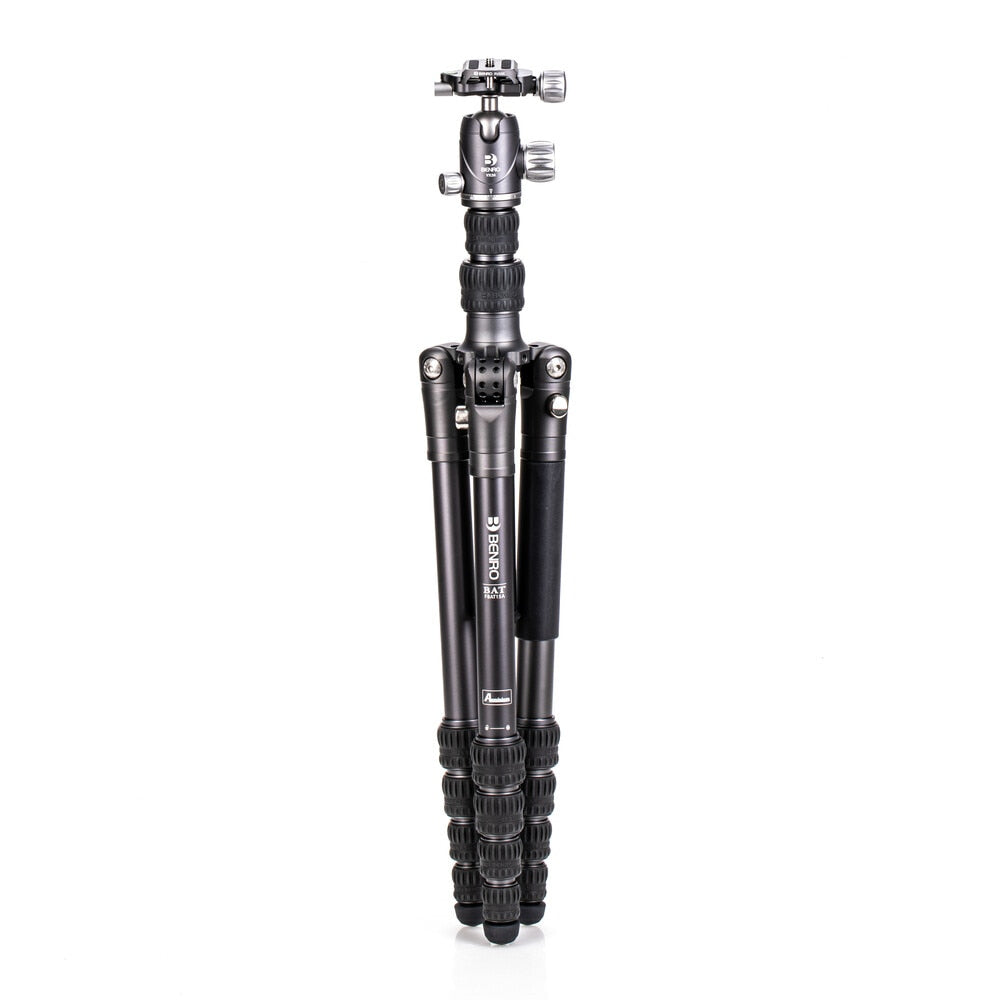 Benro FBAT15AVX20 Bat Dreibeinstativ – Aluminium, 5 Sektionen, bis 165 cm, 14 kg Tragkraft – Kugelkopf