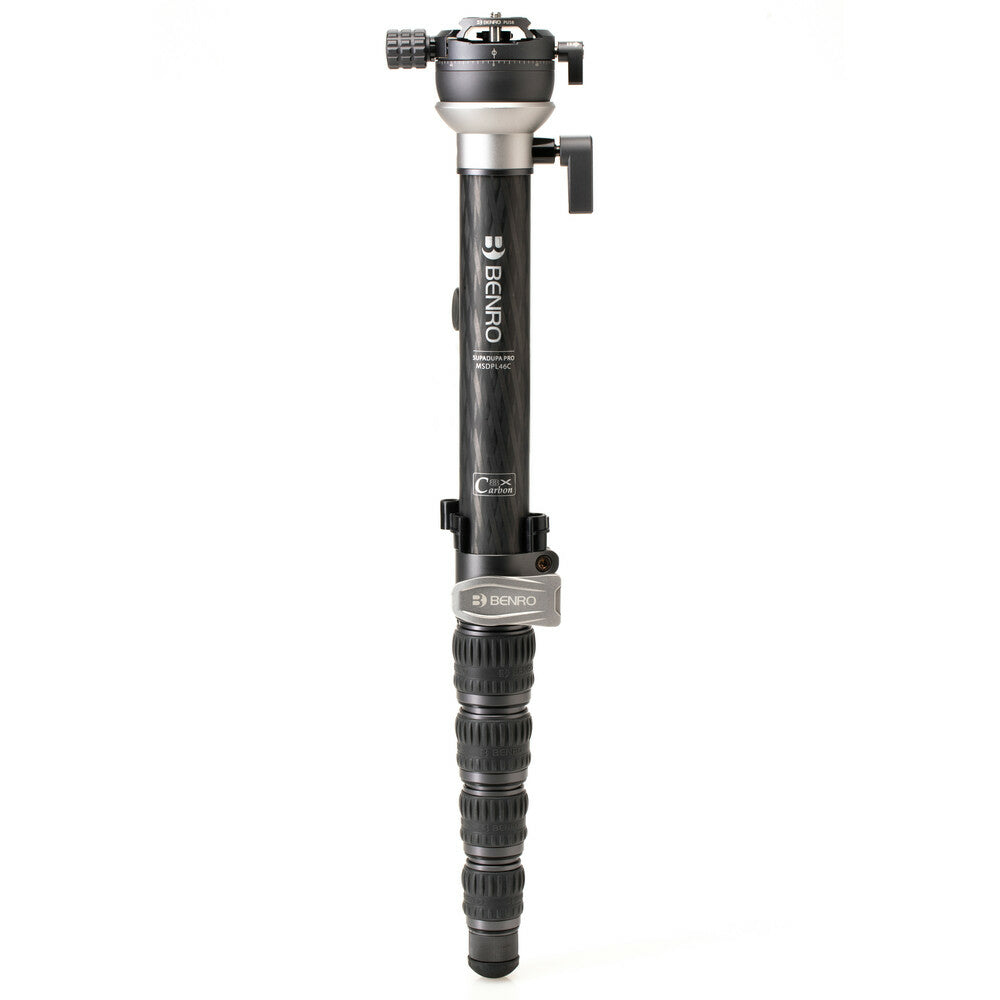 Benro MSDPL46C SUPADUPA PRO Einbeinstativ – Carbon, bis 158 cm, bis 32 kg – Schwarz