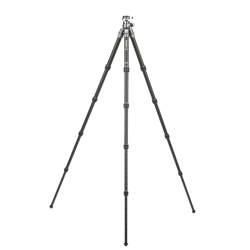 Benro TTOR35CGX35 Tortoise Carbon-Stativ – 155,5 cm, 15 kg Traglast, 5 Sektionen, 56 cm eingeklappt