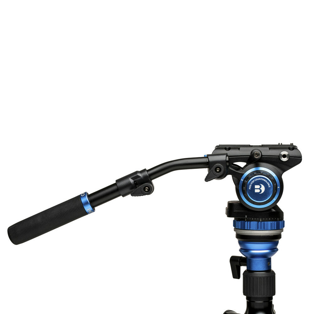 Benro S6PRO Videokopf – Flüssigkeitskopf, Traglast 6 kg – für 1/4" Stativgewinde – Schwarz
