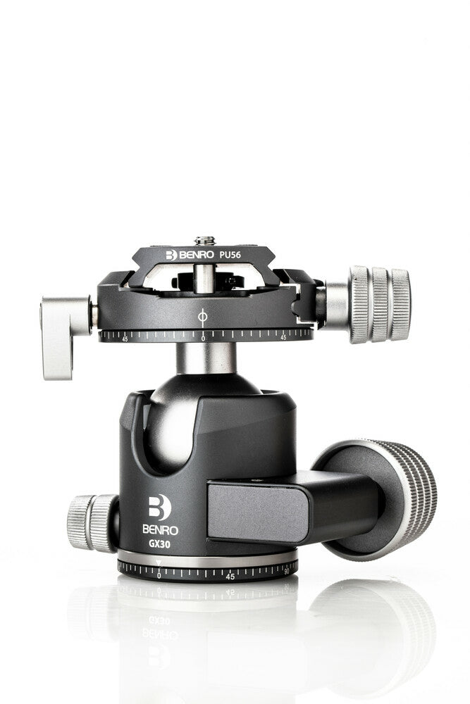Benro GX30 Kugelkopf – 85 mm, 380 g, Kugel Ø 35,6 mm, Traglast 30 kg, 1/4", Schnellwechsel