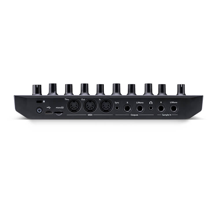 Novation Circuit Rhythm – Sampler und Audio-Recorder, MIDI, MP3, WAV, USB, Kopfhörerausgang, 4 h Akku