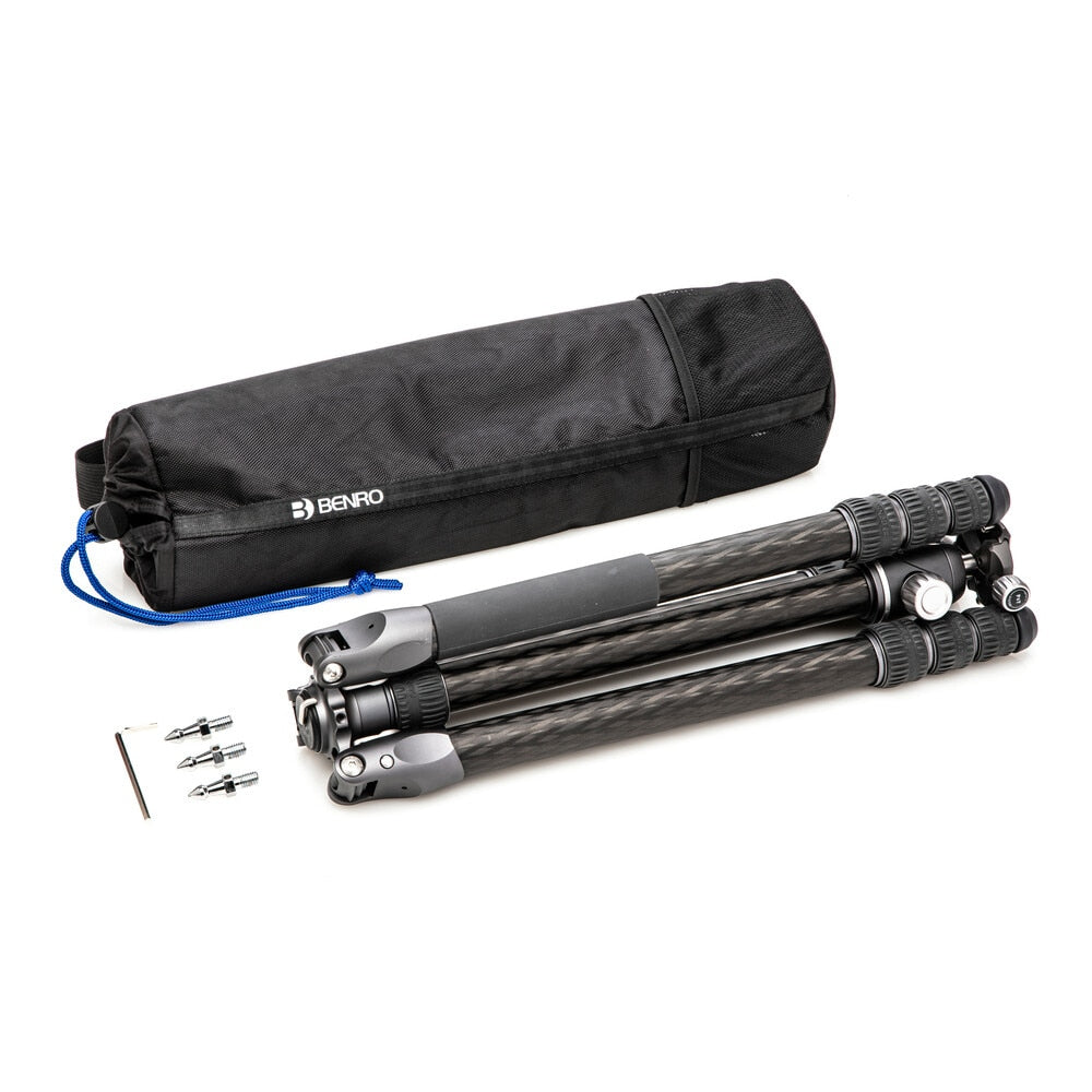 Benro FRHN34CVX30 Rhino Stativ – bis 174,7 cm – Traglast 20 kg – Carbon, 4-Sektionen