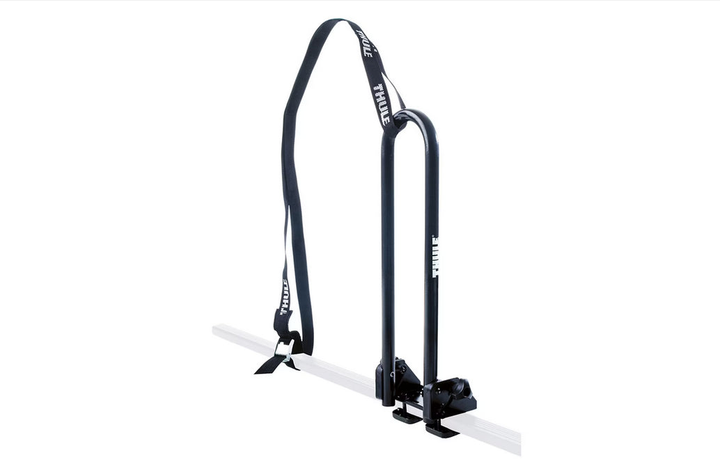 Thule Kajakhalter – abschliessbar, 2 Gurte – für Thule Dachträger SlideBar/WingBar/SquareBar – schwarz