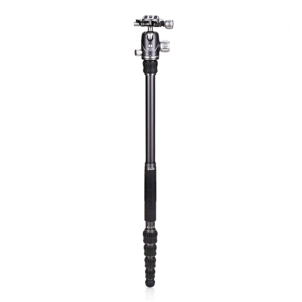 Benro FBAT05AVX20 Bat Stativ – bis 140,5 cm – 10 kg Traglast – Aluminium, 5 Sektionen, Kugelkopf