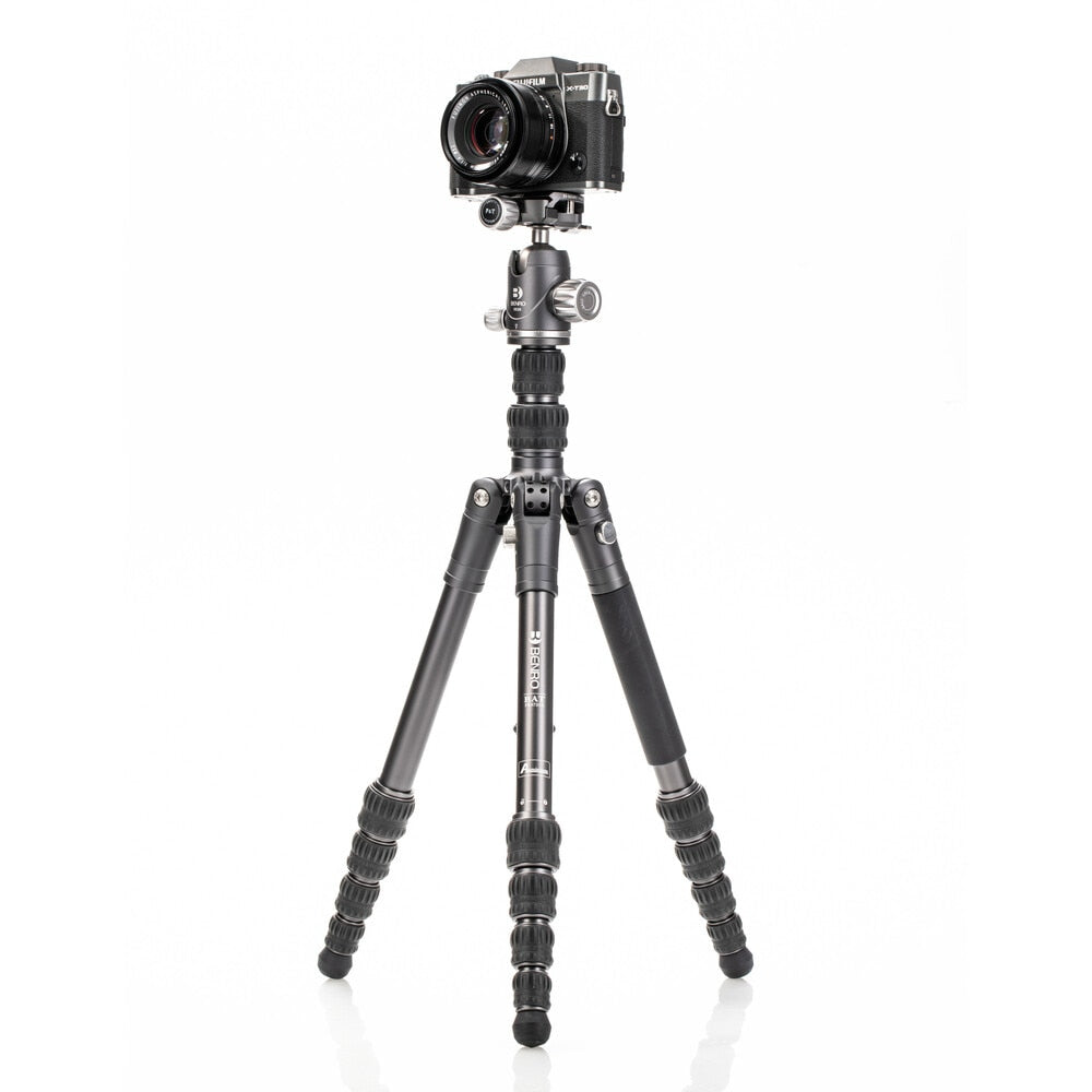 Benro FBAT05AVX20 Bat Stativ – bis 140,5 cm – 10 kg Traglast – Aluminium, 5 Sektionen, Kugelkopf
