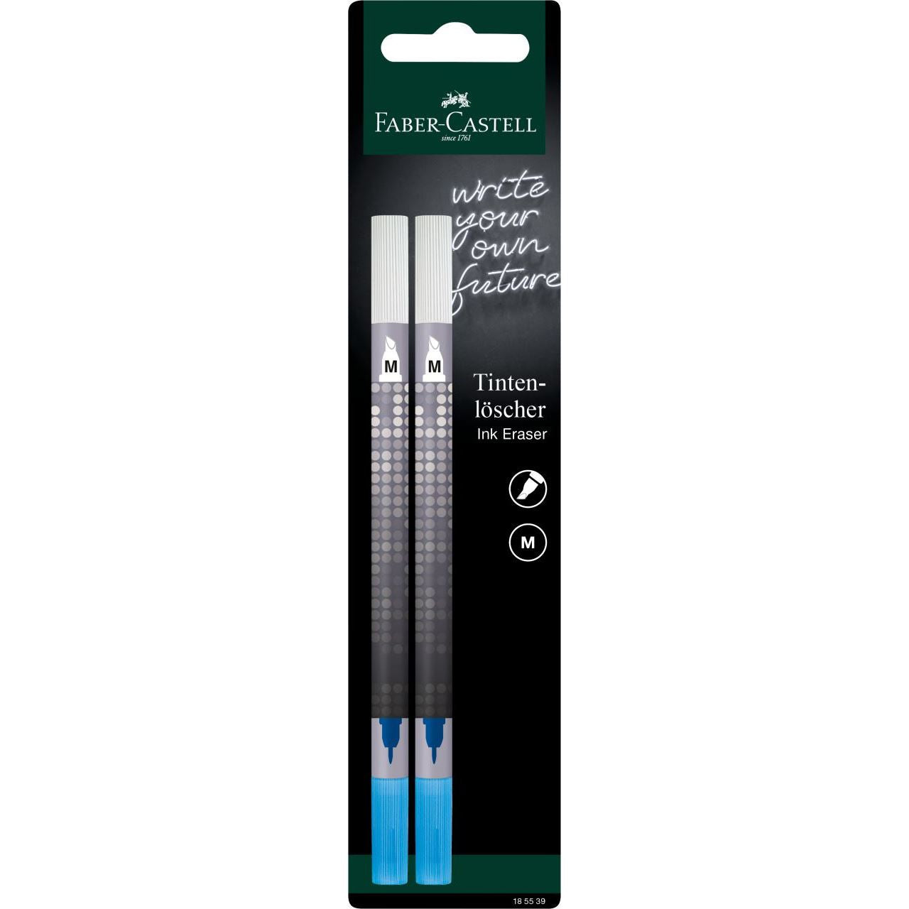 Faber-Castell Tintenlöscher – Keil – Blau – Blister 2 Stk.