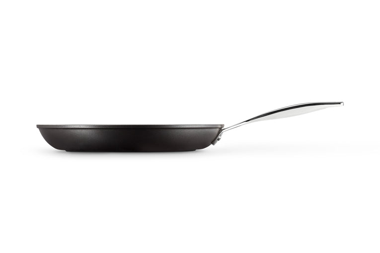 Le Creuset Fonduepfanne – Ø 30 cm, Aluminium, Antihaftbeschichtung, für Induktion, Gas, Glaskeramik, Schwarz