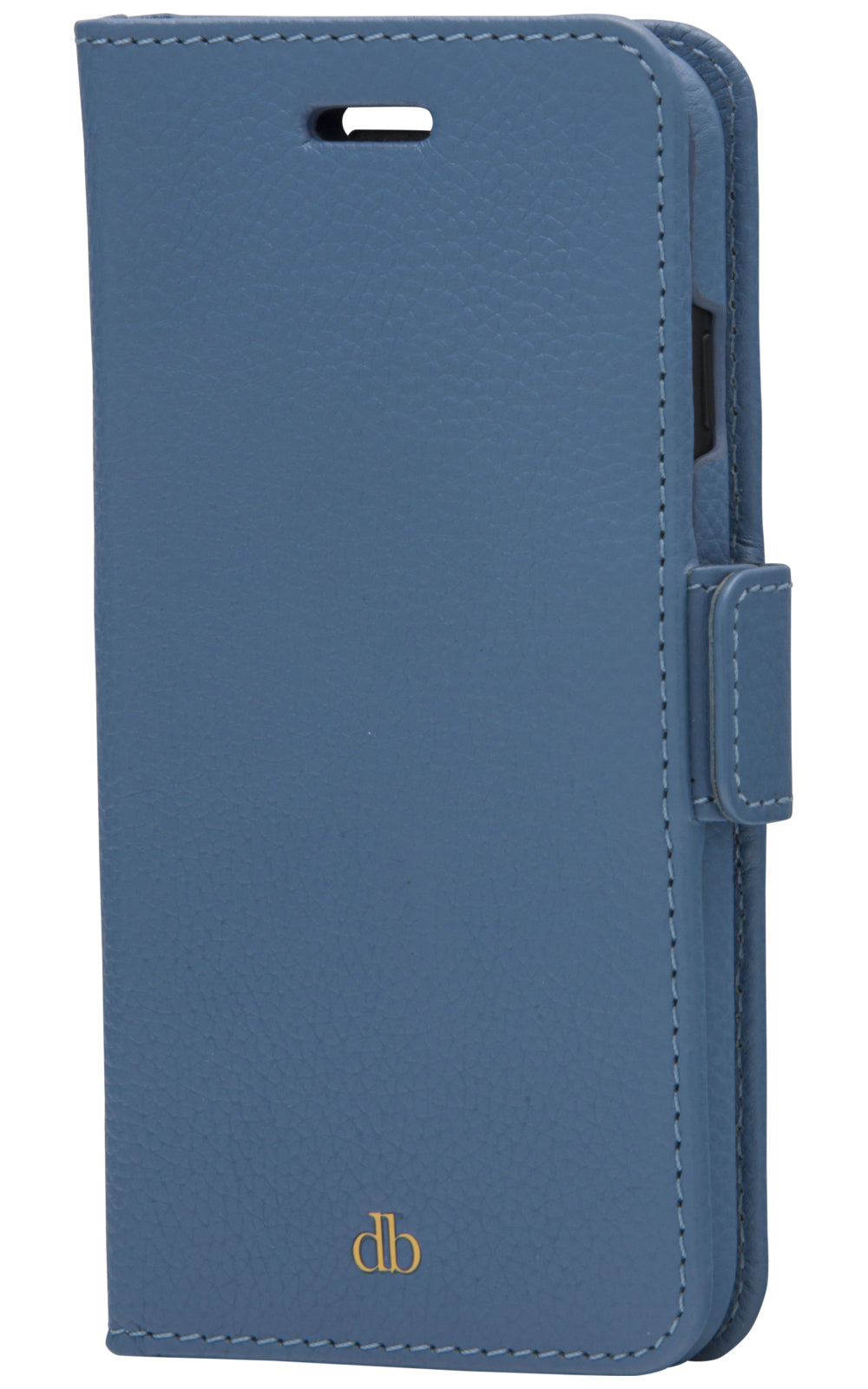 dbramante1928 New York Wallethülle – für Apple iPhone SE/8/7, Blau, schlagfest, kabelloses Laden