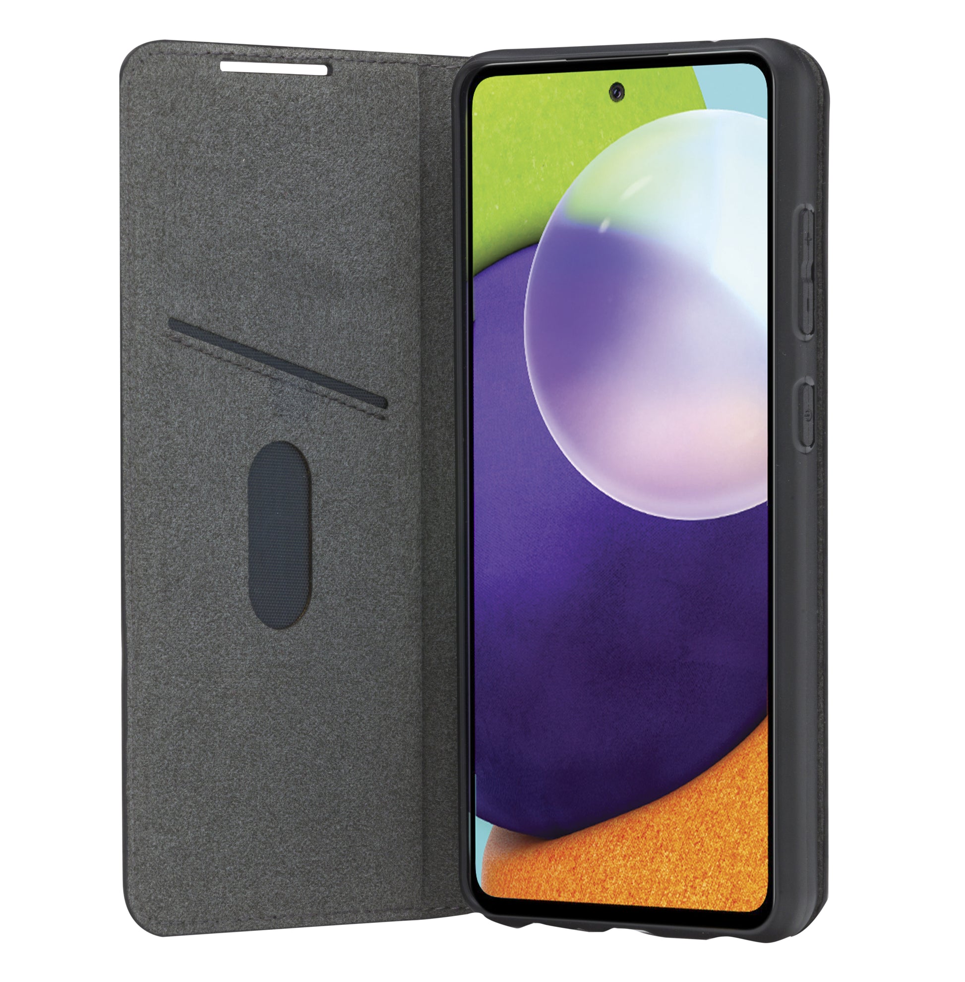 dbramante1928 Oslo Folio – für Samsung Galaxy A52/A52S, 3 Kartenfächer, Recycling-Kunststoff, Kabelloses Laden