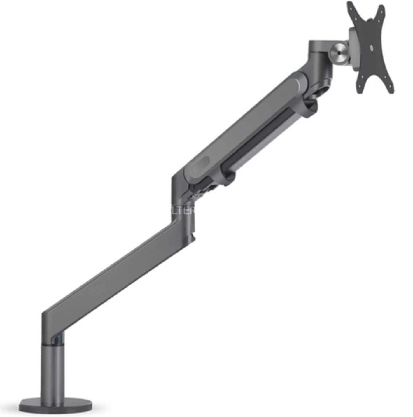 Hagor 8715 – Monitorarm, Tischklemme – bis 32", VESA 75 × 75/100 × 100 mm, 9 kg, Gasfeder, Schwarz