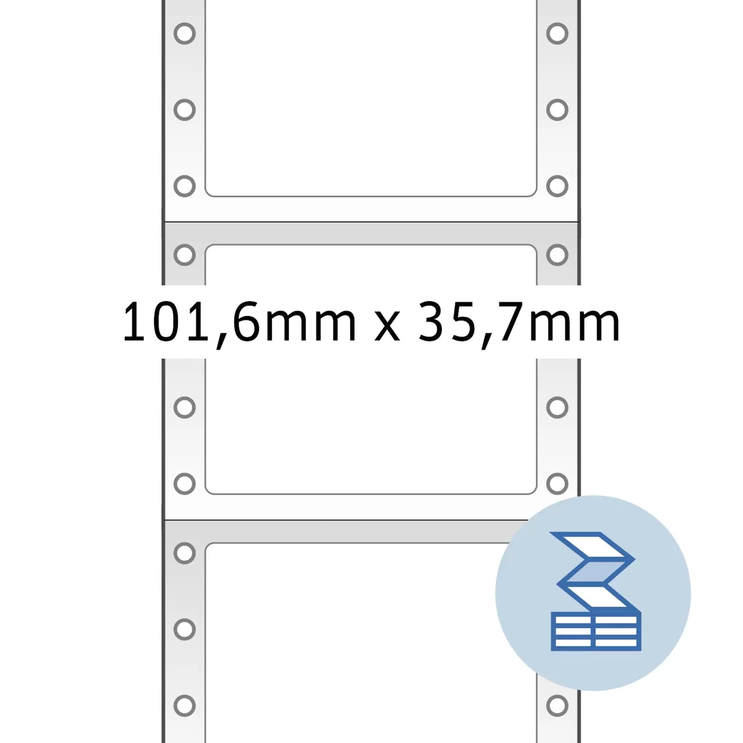 HERMA Druckeretiketten, 102 mm × 36 mm, weiss, Papier, selbstklebend, 4000 Etiketten