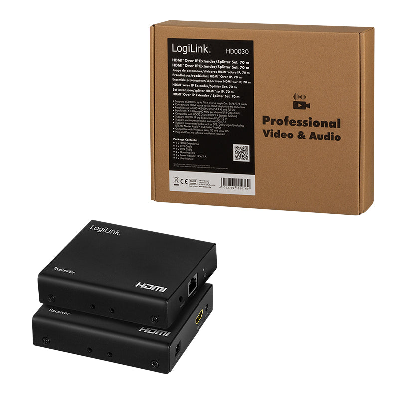 LogiLink HD0030 2.0 Schwarz – Kabelgebunden, Metallgehäuse