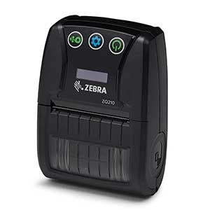 Zebra ZQ210 – Mobiler Handdrucker, Thermodirekt, 203 × 203 dpi, USB, Bluetooth, für Etiketten bis 58 mm