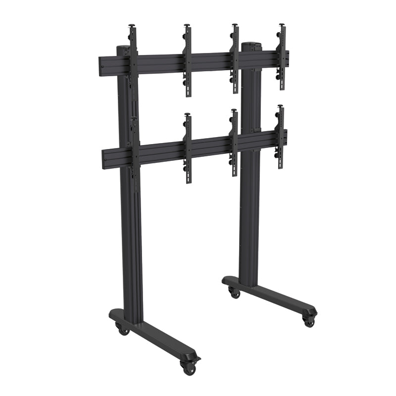Hagor CPS – Höhenverstellbare Stellfüsse, H 95×B 100×T 1000 mm, Schwarz, für comPROnents-Systeme