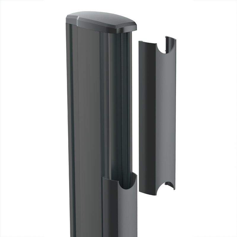Hagor Alu Säule 2400 mm – Displayständer, schwarz