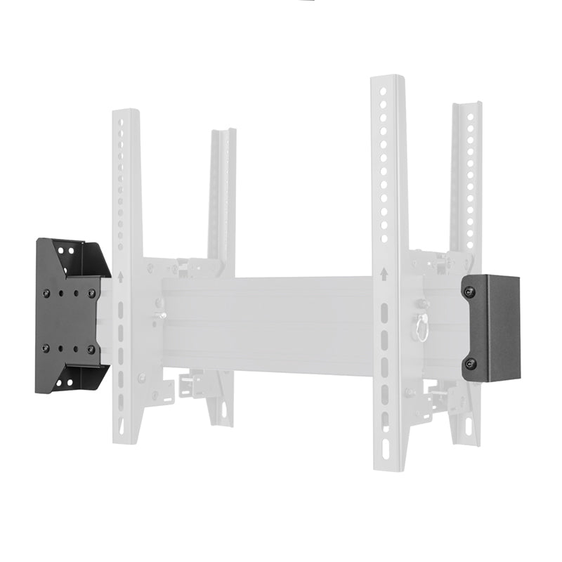 Hagor Wandadapter CPS Back-to-Back-Rail, Stahl, 100×130×230 mm, für 3210/3211/3212, Schwarz