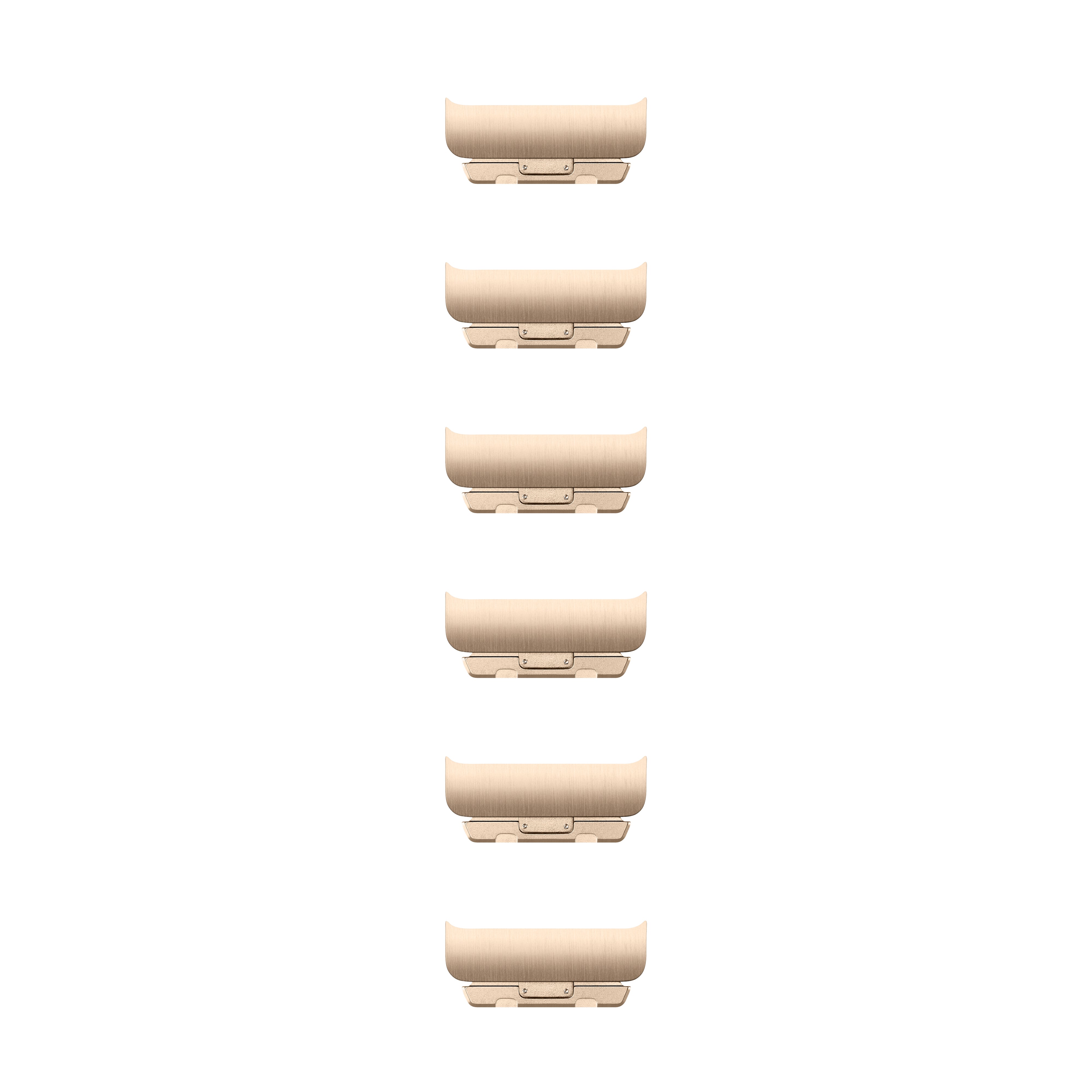 Apple Gliederarmband-Erweiterung für Apple Watch – Edelstahl Gold, 6er Pack