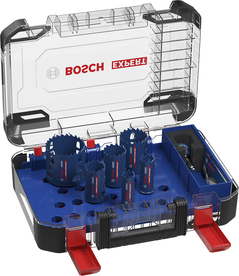 Bosch Lochsäge, EXPERT Tough Material, blau, rot, 14 Stk., Set