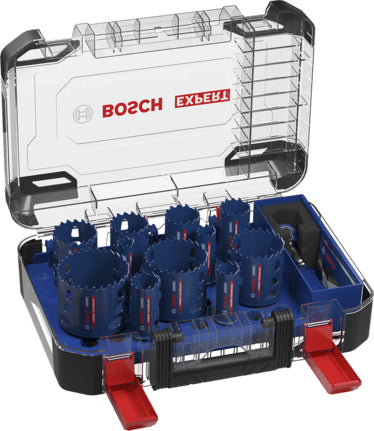 Bosch Lochsäge, EXPERT Tough Material, blau, rot, 14 Stk., Set