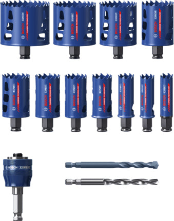 Bosch Lochsäge, EXPERT Tough Material, blau, rot, 14 Stk., Set