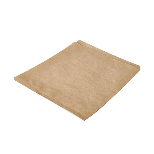 Papstar Papierbeutel – Braun, Fettpapier, 18 × 16 cm, für Hamburger, 1000 Stück