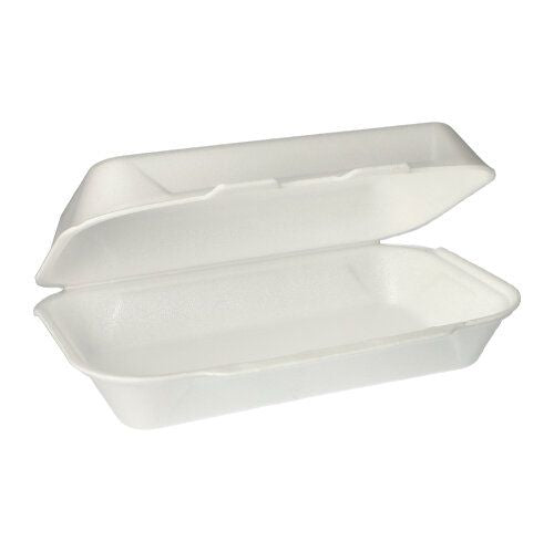 Papstar Take-away-Box, PS – 1,8 l, 240×133×75 mm – weiss – 100 Stk.