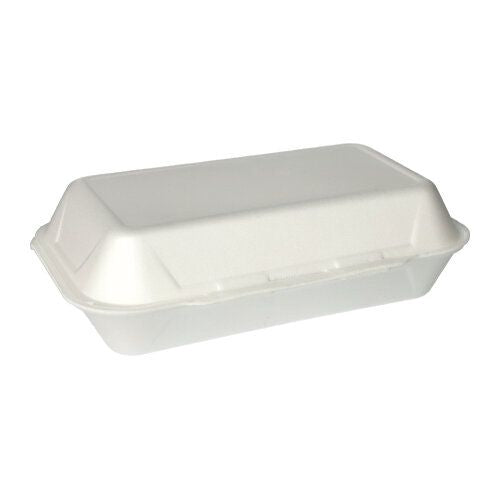Papstar Take-away-Box, PS – 1,8 l, 240×133×75 mm – weiss – 100 Stk.