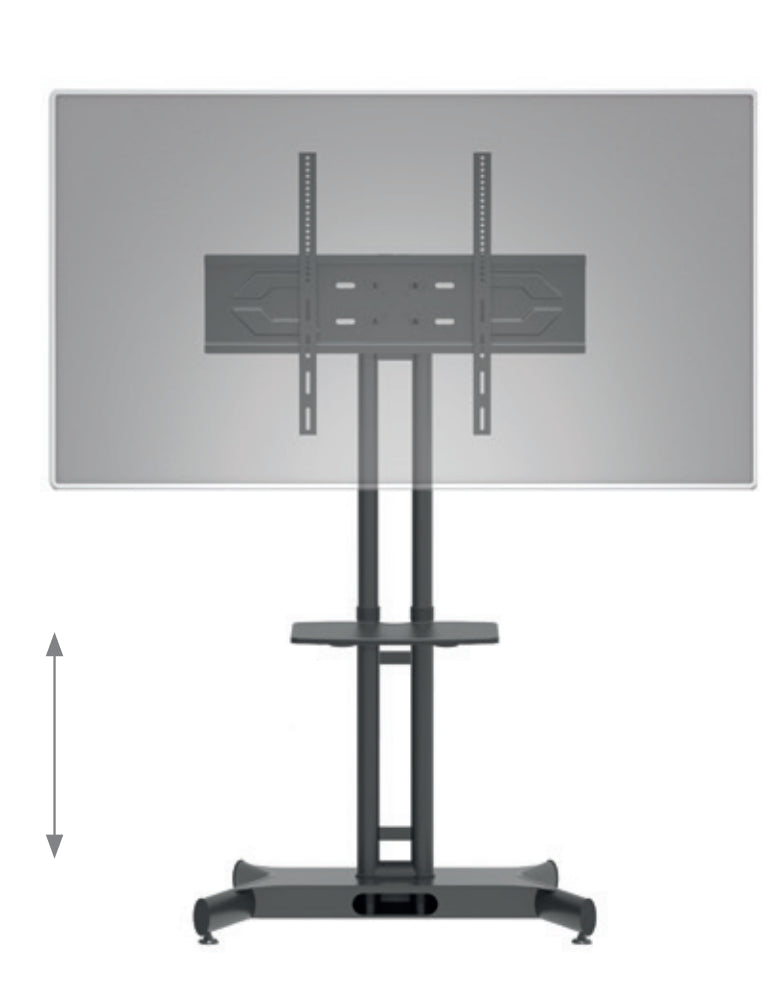 Hagor HP TWIN STAND HD – Displayständer, für 2 Displays, für 55–84", bis 90 kg