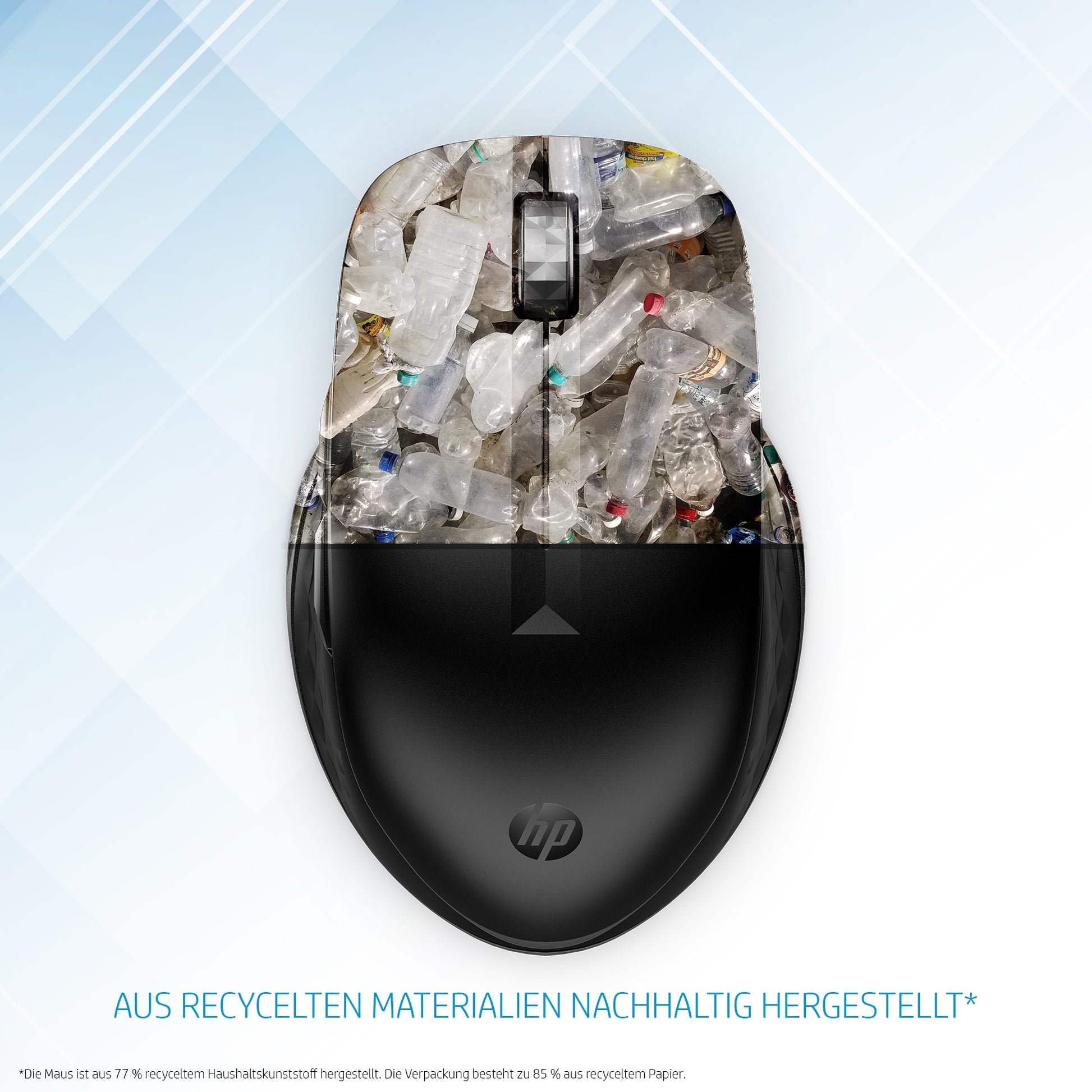 HP 435 Multi-Device Wireless Maus – Kabellos (Bluetooth/2,4 GHz), 4000 DPI, Beidhändig