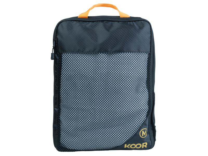KOOR Packhilfen-Set Goora M – Tragegriff, Reissverschluss – 7 l – Schwarz – 2 Stk.