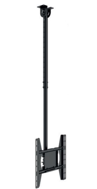 Hagor Deckenhalterung – 32–49" – VESA 75×75–400×400 – bis 50 kg, Teleskopmast – PLD Medium Single