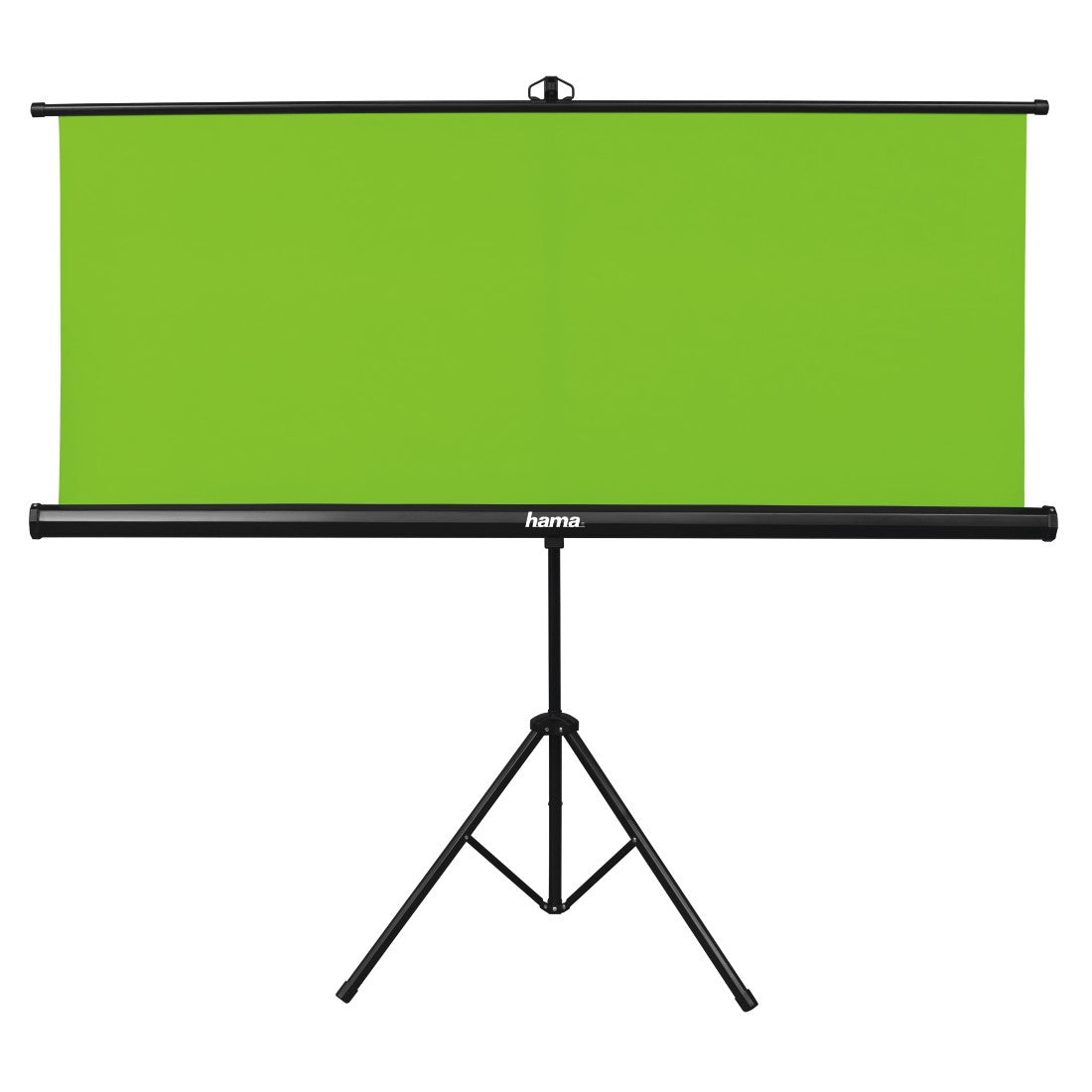 Hama 00021571 Green Screen mit Stativ – 1,8 × 2,7 m, Stoff – Grün
