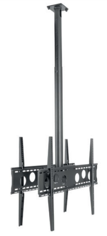 Hagor Deckenhalterung – Back-to-Back – 55–75" – VESA 100×100–800×600 – bis 70 kg – HA DH Duo L