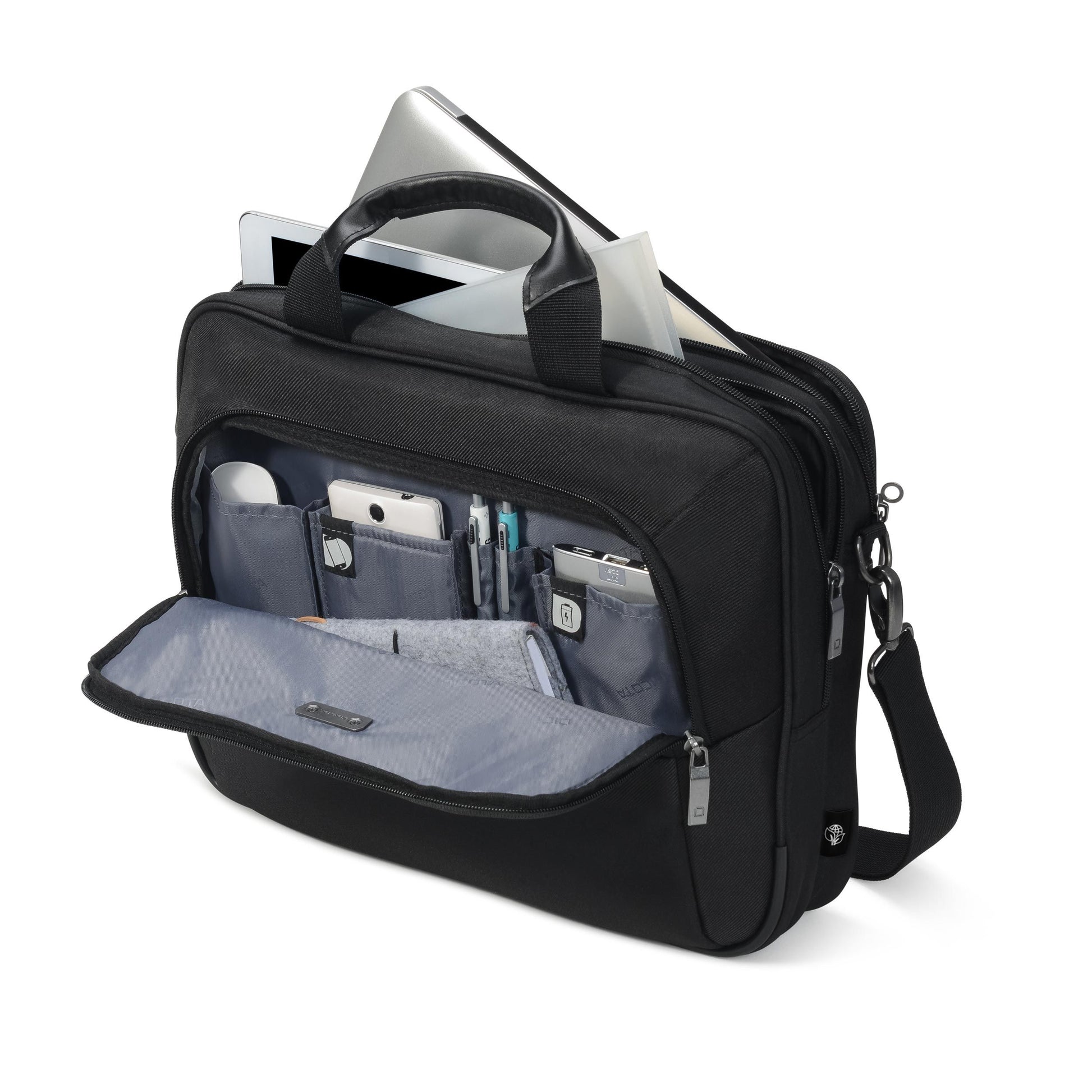 DICOTA Eco Top Traveller SELECT Notebook-Tasche für Notebooks bis 15,6" – Schwarz