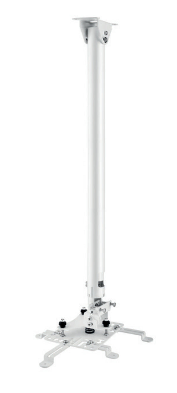 Hagor HA BDH 1200–2000 – Beamer Deckenhalterung, H 120–200 cm, 25 kg, neigbar, weiss