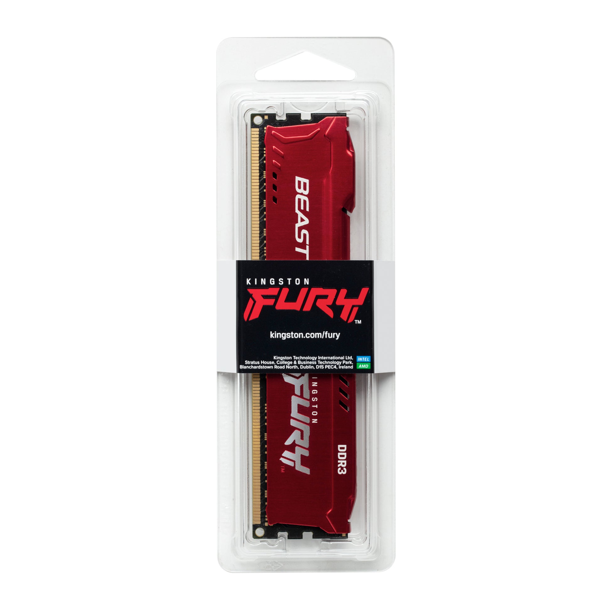 Kingston Technology Kingston FURY Beast – Arbeitsspeicher – 8 GB DDR3 1'866 MHz CL10, 240-poliger DIMM, Rot